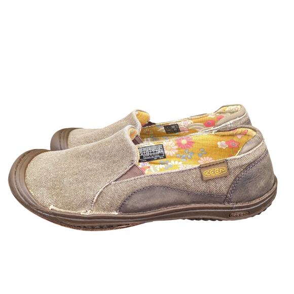 Keen Golden Summer Loafers Flats Canvas Slip-on Comfort Shoes Womens 9.5 1005534 - Picture 2 of 8